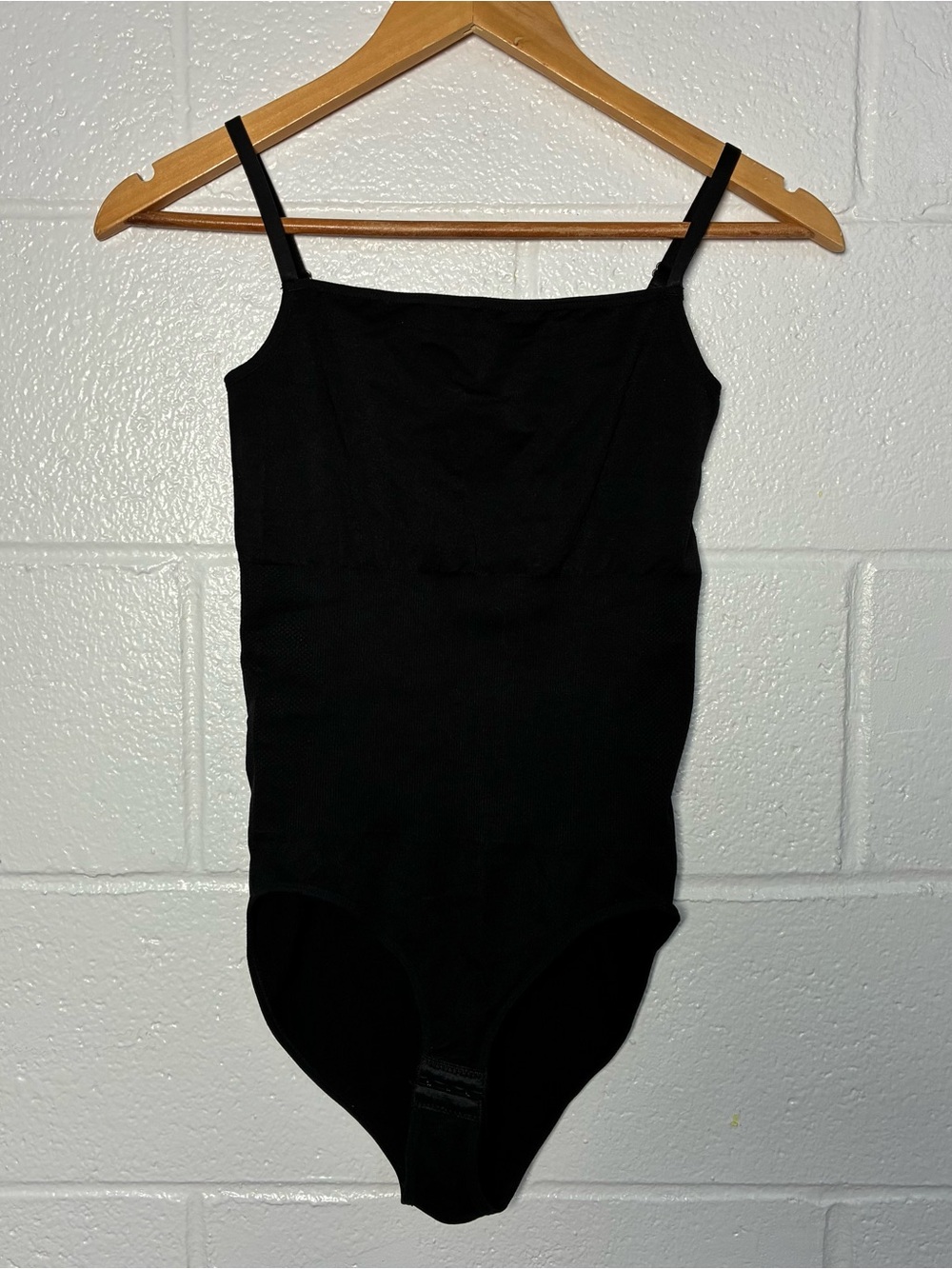 Black Women's Slim-Strap Bodysuit